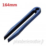 HELEISH Pince à épiler bleue 164mm TC4 en alliage de titane outil portatif Outil accessoire  B07V8CTV1D